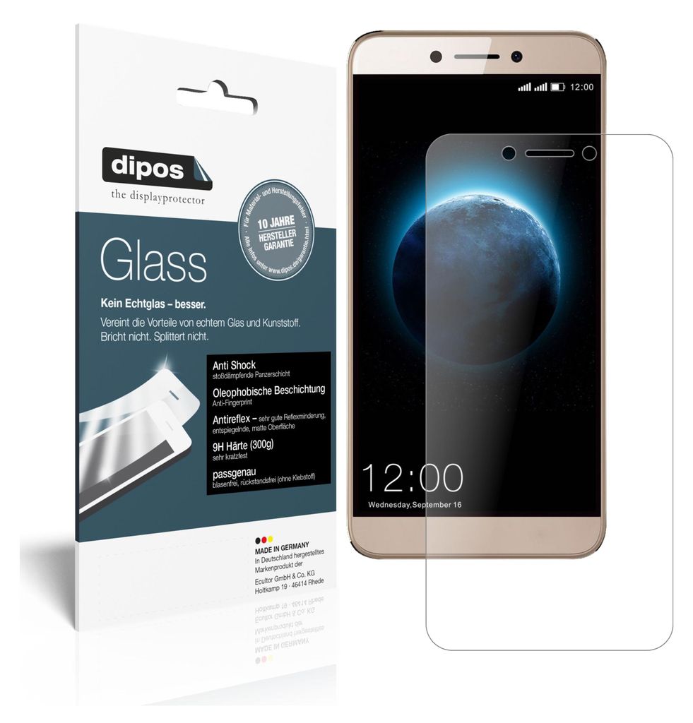 2x Schutzfolie für Leagoo T8s matt - Anti-Shock 9H Folie Glass Kunststoffglas