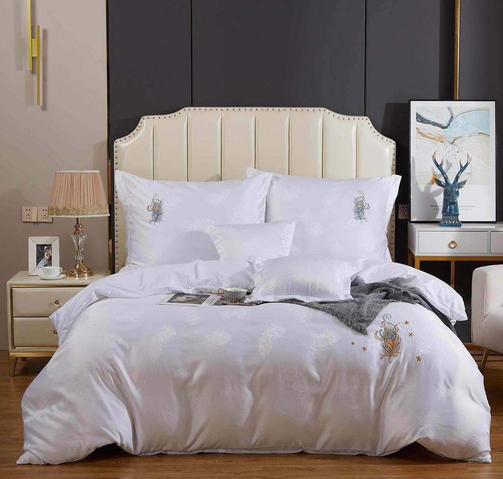 Bettwäsche 160X200, Baumwolle, Satin-Bettwäsche, Kissenbezüge 70X80, Kissenbezüge 40X40