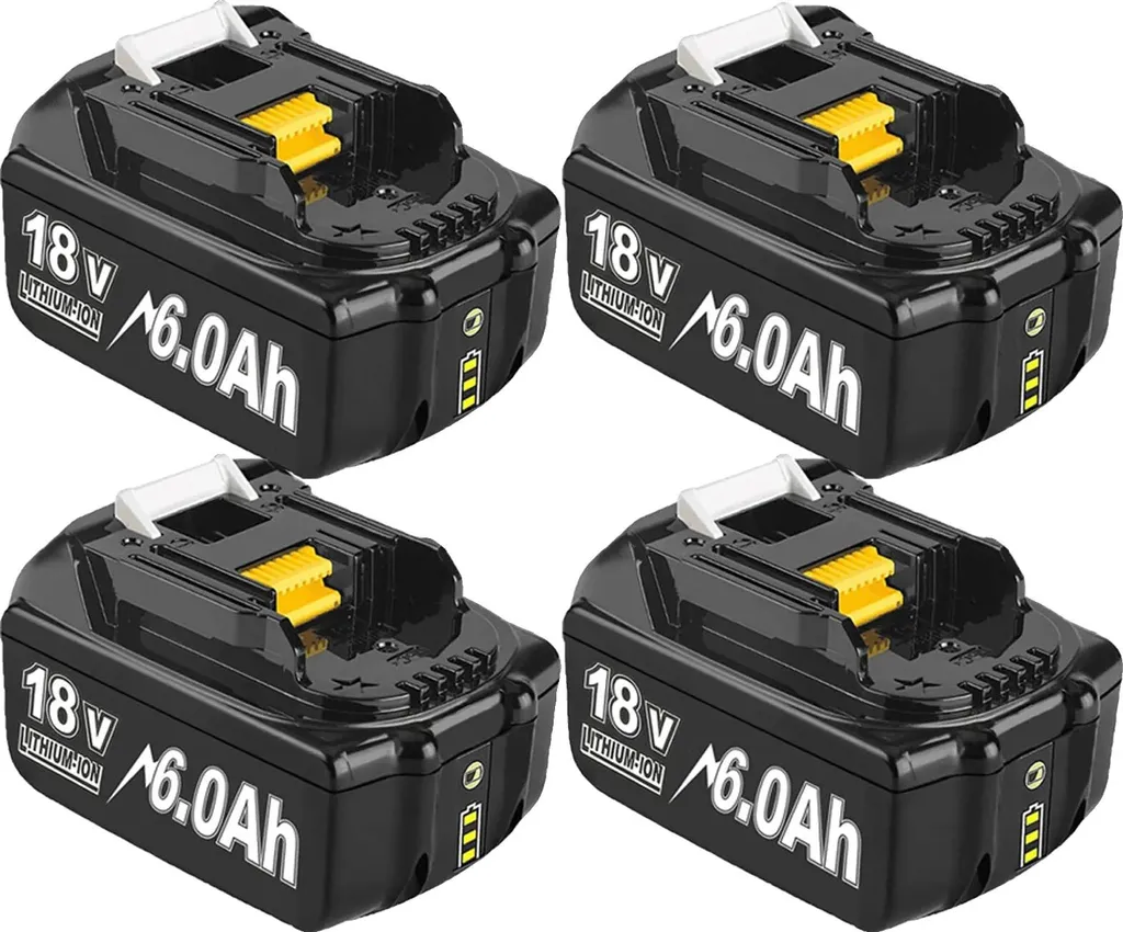 Batterie Lithium 6000mAh Compatible Makita - Pack de 4 Haute Performance