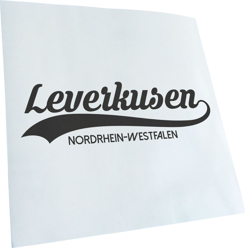 Kiwistar - Autoaufkleber - Leverkusen Nordrhein-Westfalen - Dunkelgrau - 24x7cm - Aufkleber für Auto, Laptop, Fahrrad, LKW, Motorrad mehrfarbig JD...