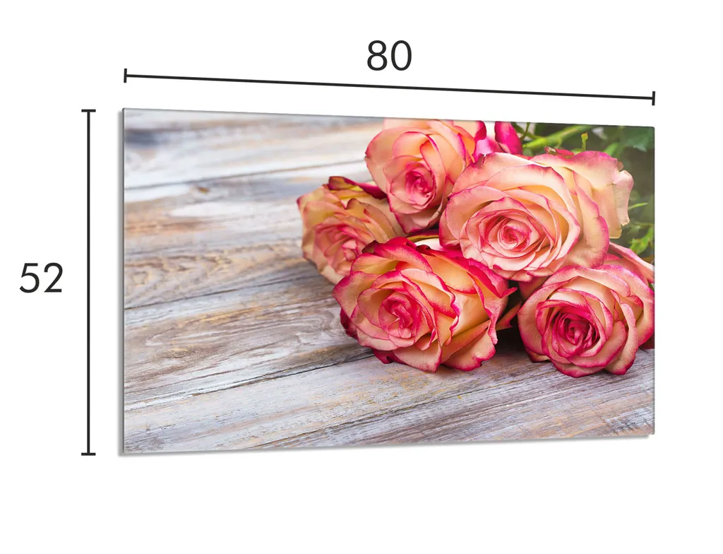 CTC-Trade Set Di 2 Coperture Per Piano Cottura In Vetro Temperato, 30x52 Cm, Rosa – Antigraffio E Resistente