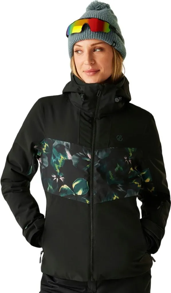 Veste Dare2b Iced Noir 10 pour Femme - Blouson de Ski Technique Noir