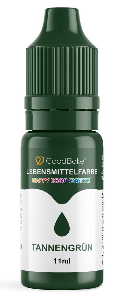 GoodBake Lebensmittelfarbe Grün, hochergiebig, zuckerfrei, vegan, zum Backen