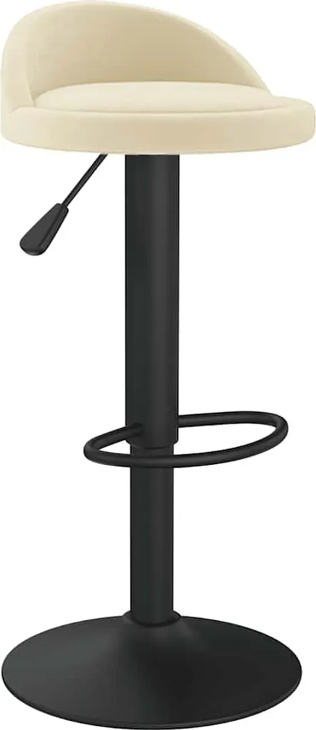 SYFAX™ Sgabello Bar Velluto Crema - Seduta Professionale Contract