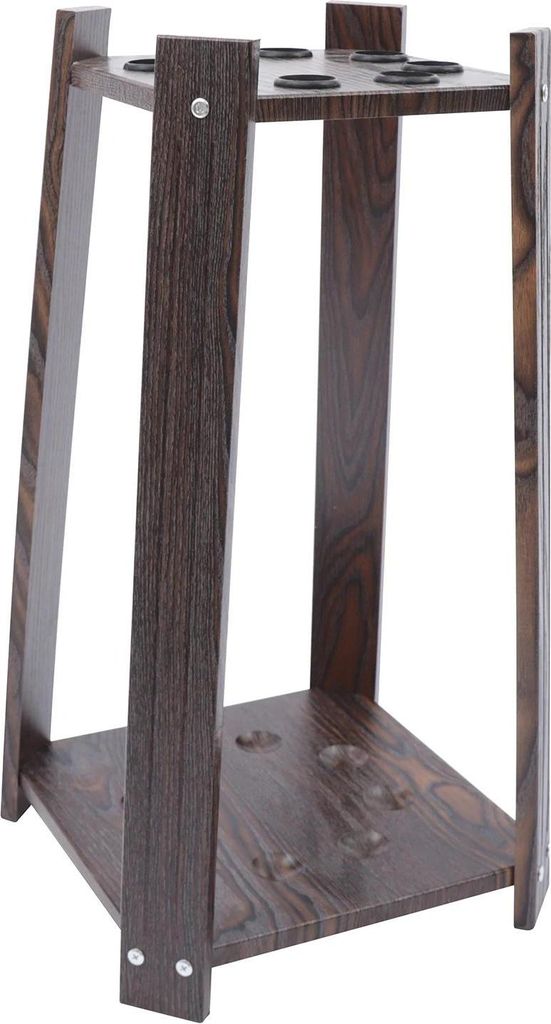 Billard/Pool Queue-Ständer - Bodenständer - Für 8 Queues - Lochdurchmesser 3,5 cm - Maße 30×30×60 cm - Für Wohnzimmer & Bar