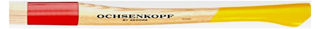 E-644 H-1250 Ersatzstiel Hickory ROTBAND-PLUS 500 mm, 90 x 6 x 4 cm