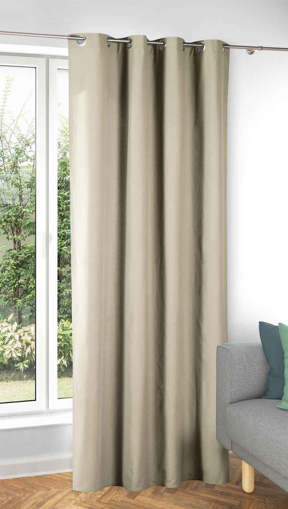 Vorhang Verdunkelung Ösen »Orlando« Creme HxB 245x135 cm Produktbild 