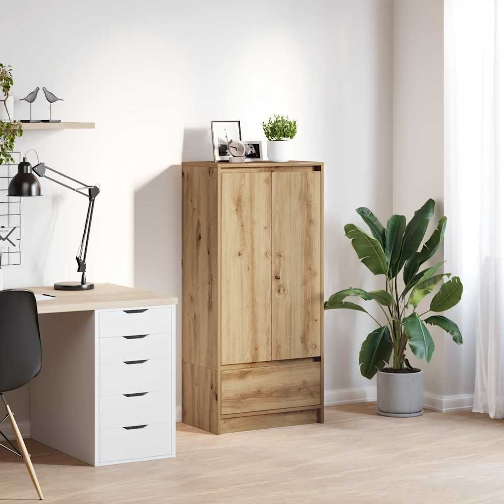 vidaXL Szafka z szufladą dąb Artisan 55,5x34x119,5 cm Zdjęcie produktu 