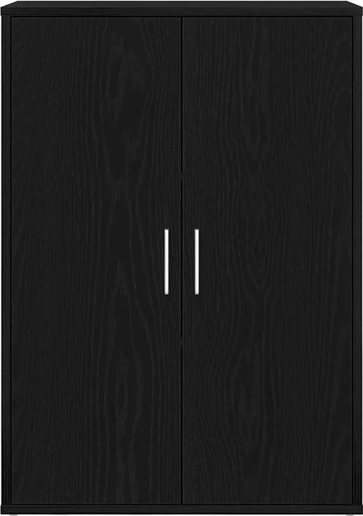 Maison Exclusive - Credenza effetto rovere nero 60 x 31 x 84 cm Materiale ligneo - 3