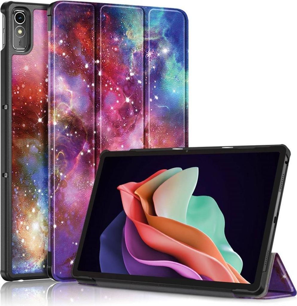 Lenovo Tab P11 Gen 2 Hülle - Tri-Fold Ständer Klapphülle mit Schlaf/Wach-Funktion - Galaxy