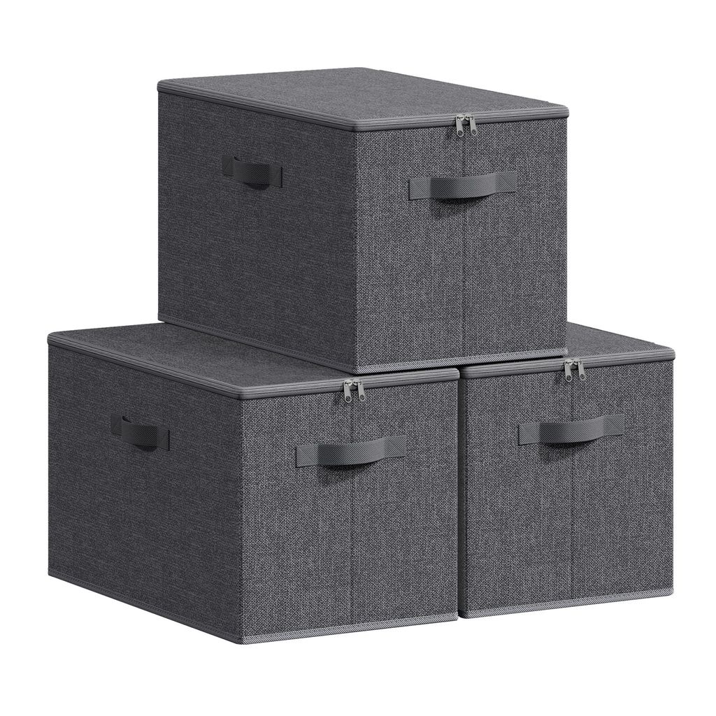 SONGMICS Skládací úložné boxy se zabudovanými rukojeťmi, Obrázek produktu 