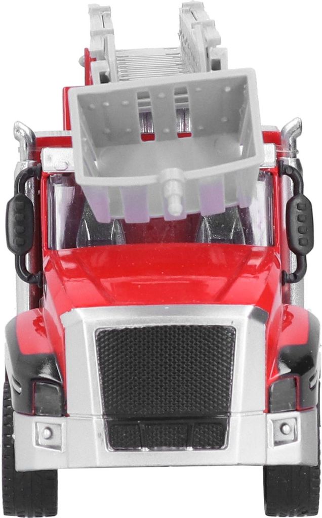 1:42 Spielzeugauto American Fire Fighting Truck Modell Simulation Alloy Pull Back Fahrzeugmodell Nr. 1