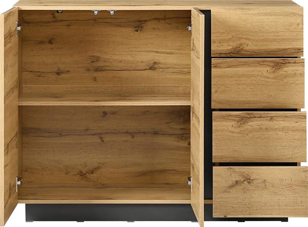 Meuble de salon pour optimiser l'espace avec buffet bas OKWISH - 5