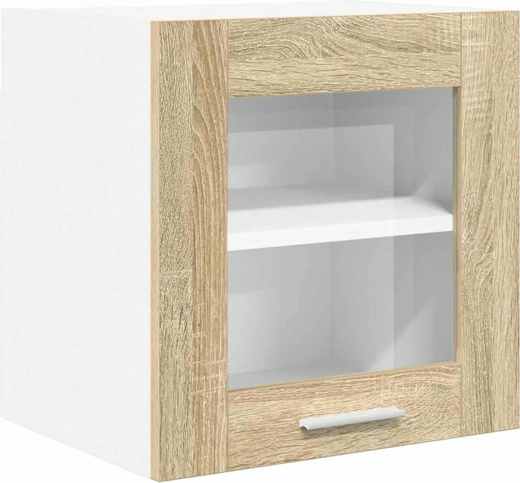 Pensile Rovere Sonoma 40x31x40 cm: Pensile da Cucina e Bagno Salvaspazio