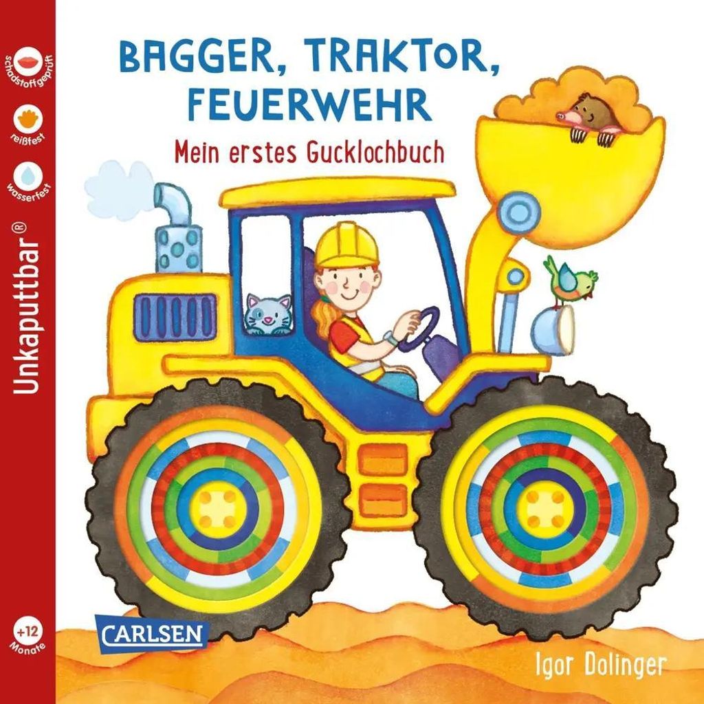 Baby Pixi (unkaputtbar) 115: Bagger, Traktor, Feuerwehr Obrázok produktu 