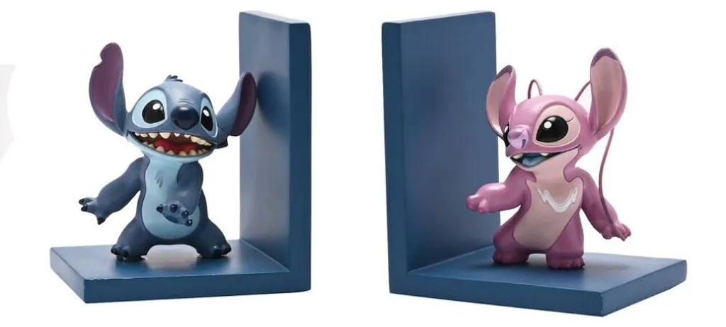 Disney Stitch & Angel Buchstützen - Lot de 2 serre-livres en métal