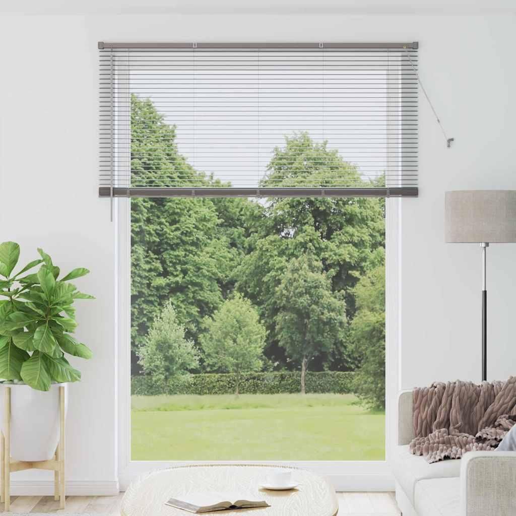 Möbel Fenster Jalousie mit Vorhängen Sonstiges Silber 155 x 220 cm Aluminium - Rollos 42005958
