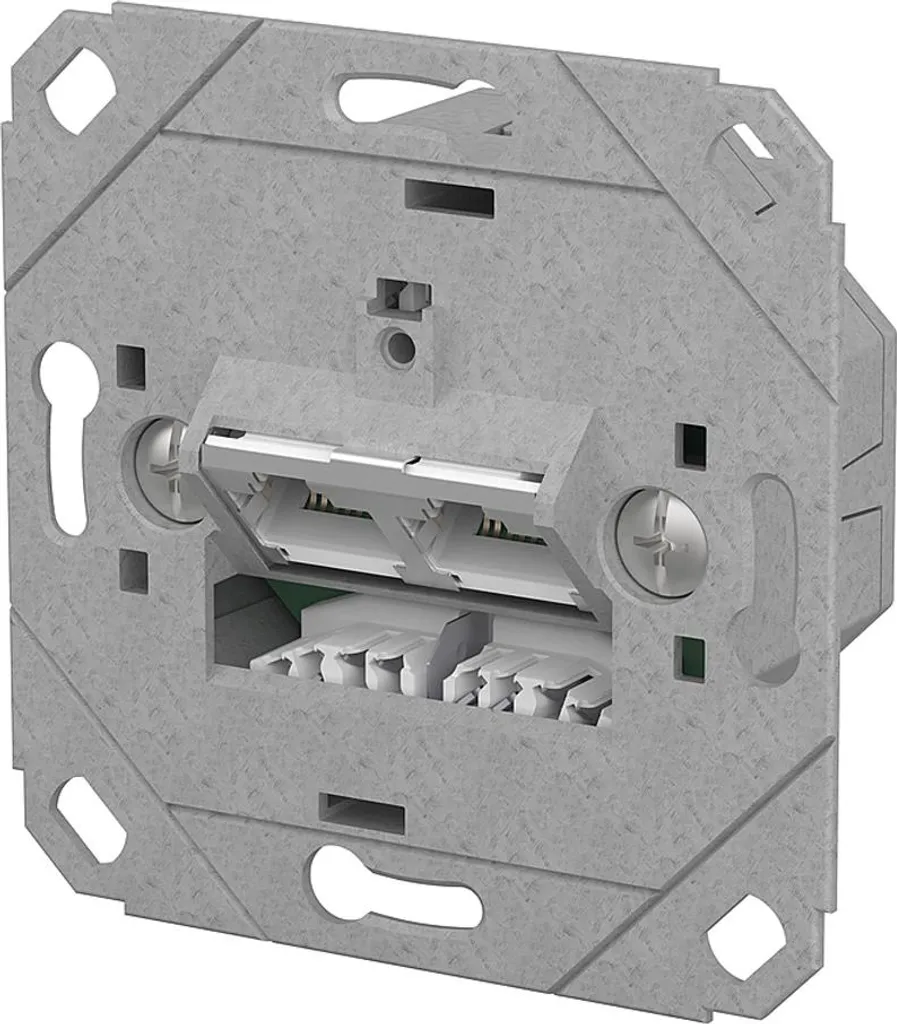 Prise METZ CONNECT E-DAT C6A LSA R J45 réseau métallique encastrée