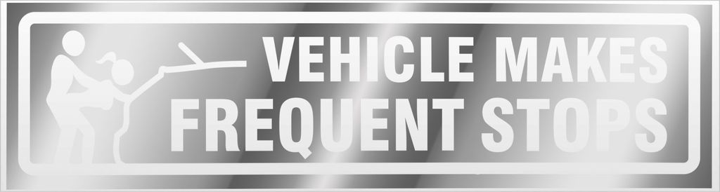 Kiwistar Frequent Stops Girls invertiert Magnetschild Schild magnetisch - 45cm Chrom - Magnetfolie für Auto PKW Kfz