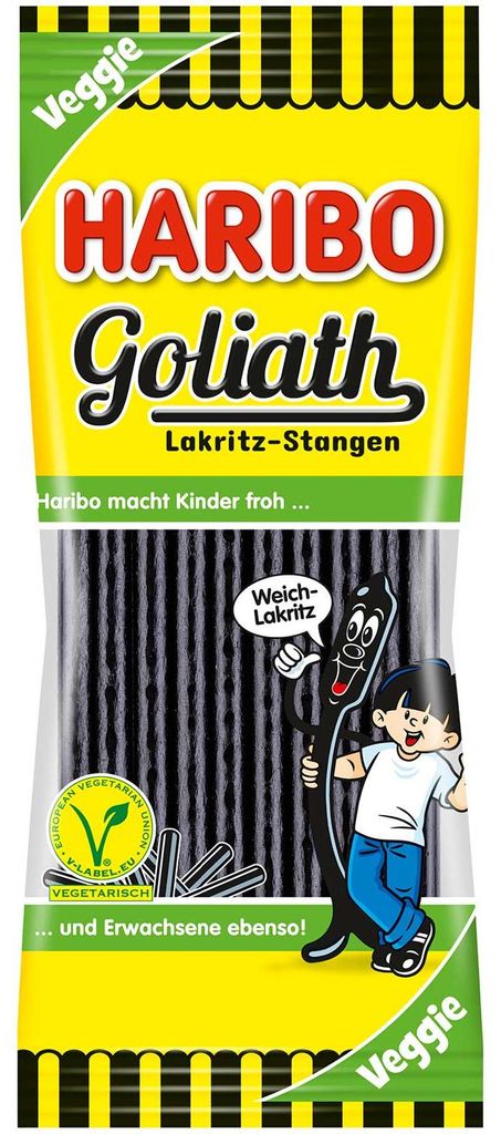 Haribo Goliath Lakritz-Stangen vegetarisch 125g Produktbild 