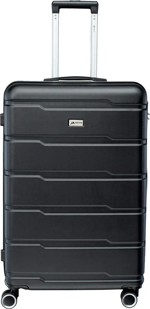 Sac de voyage 101L noir Martes Szumen : valise trolley robuste à roulettes