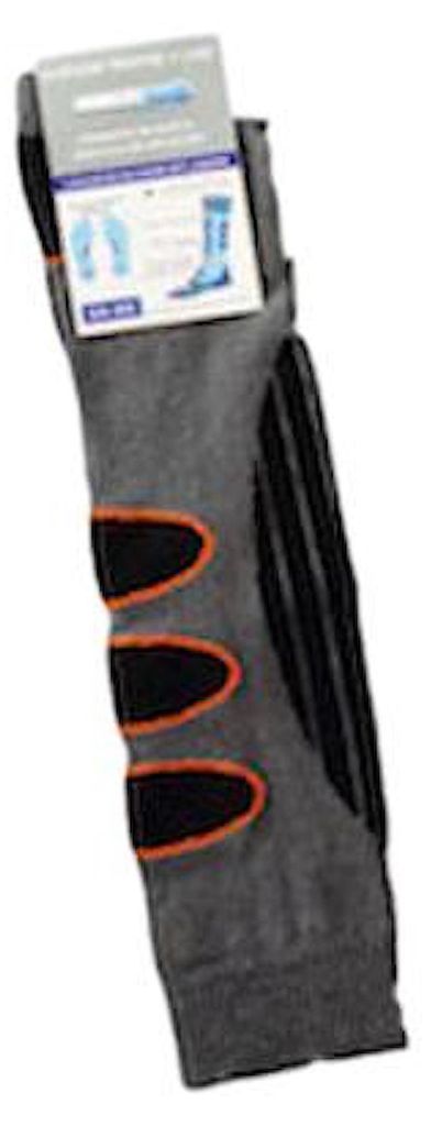 2 Paar Sportstrümpfe / Skisocken / Sportsocken Grau/Orange Gr. 39-42