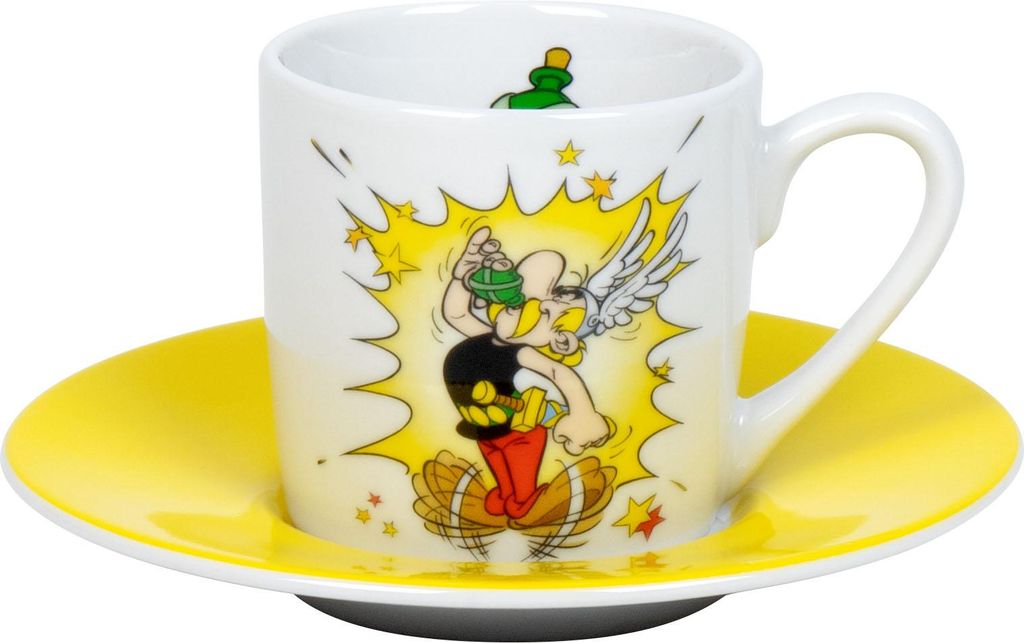 KÖNITZ 1150532383 Espressotasse Asterix Zaubertrank 85 ml, Porzellan