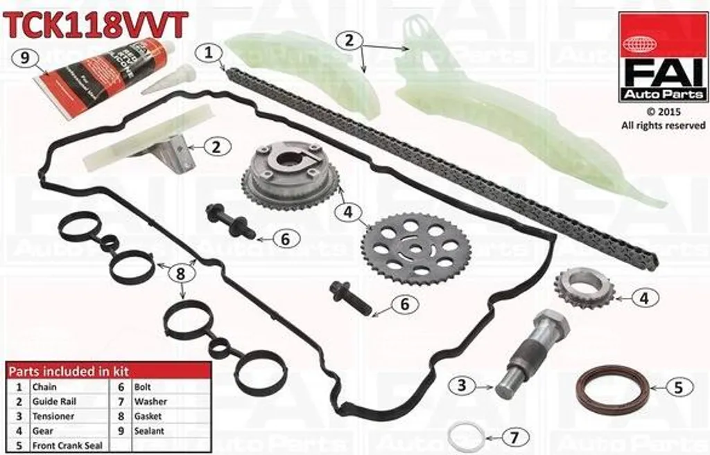 Kit Distribution Chaîne et Joints pour Peugeot 508 II SW et Gamme DS 7