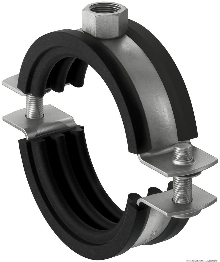 fischer Rohrschelle FRS 121-127 nicht rostender Stahl A2, 5 Produktbild 