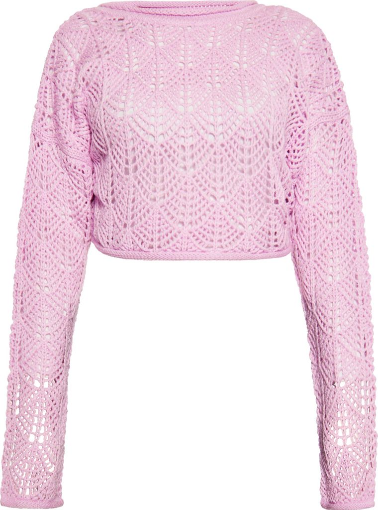 SWIRLY damen pullover - rosa, XL