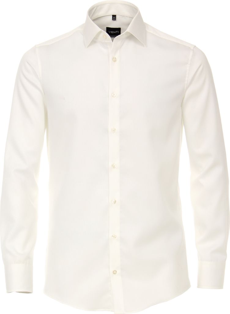 VENTI Herren Businesshemd Extralanger-Arm 72er Kent Modern-Fit Creme 42