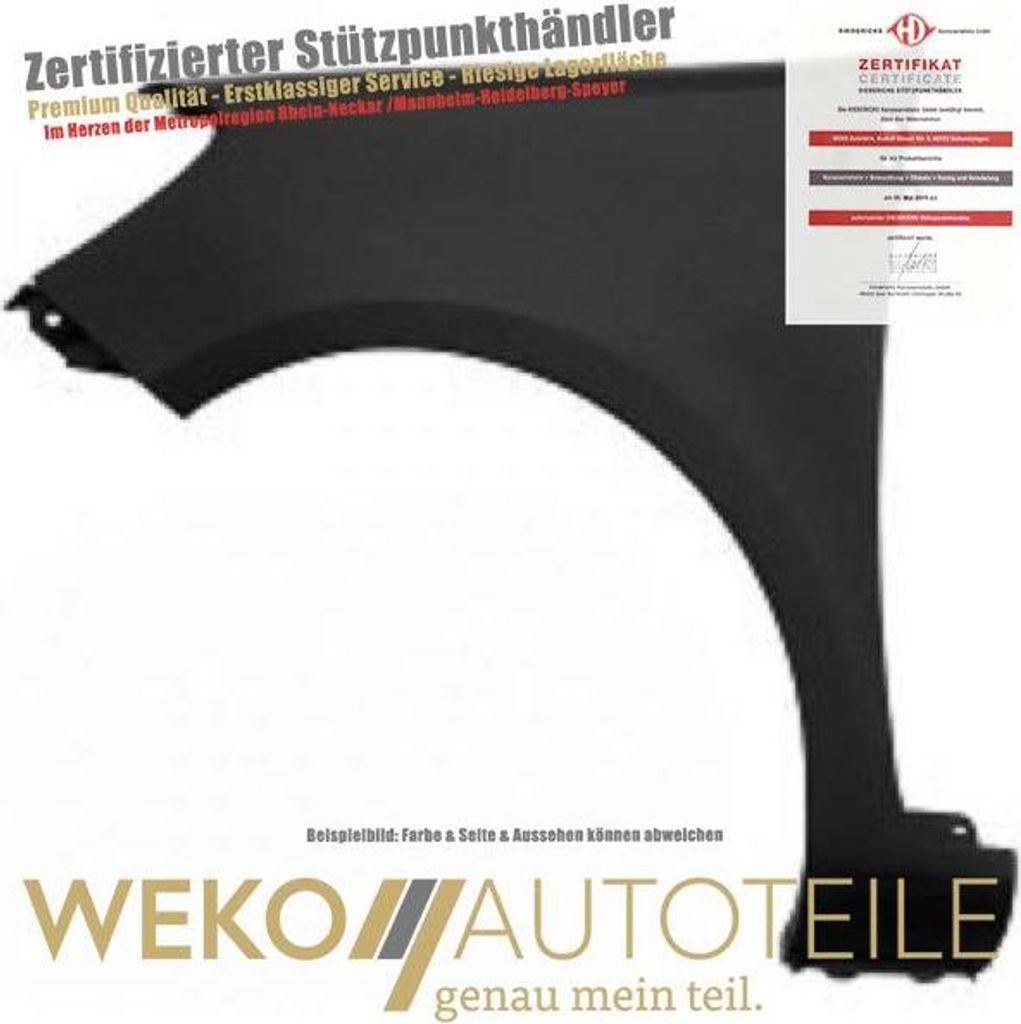 Kotflügel vorne rechts DIEDERICHS 4414006 für RENAULT