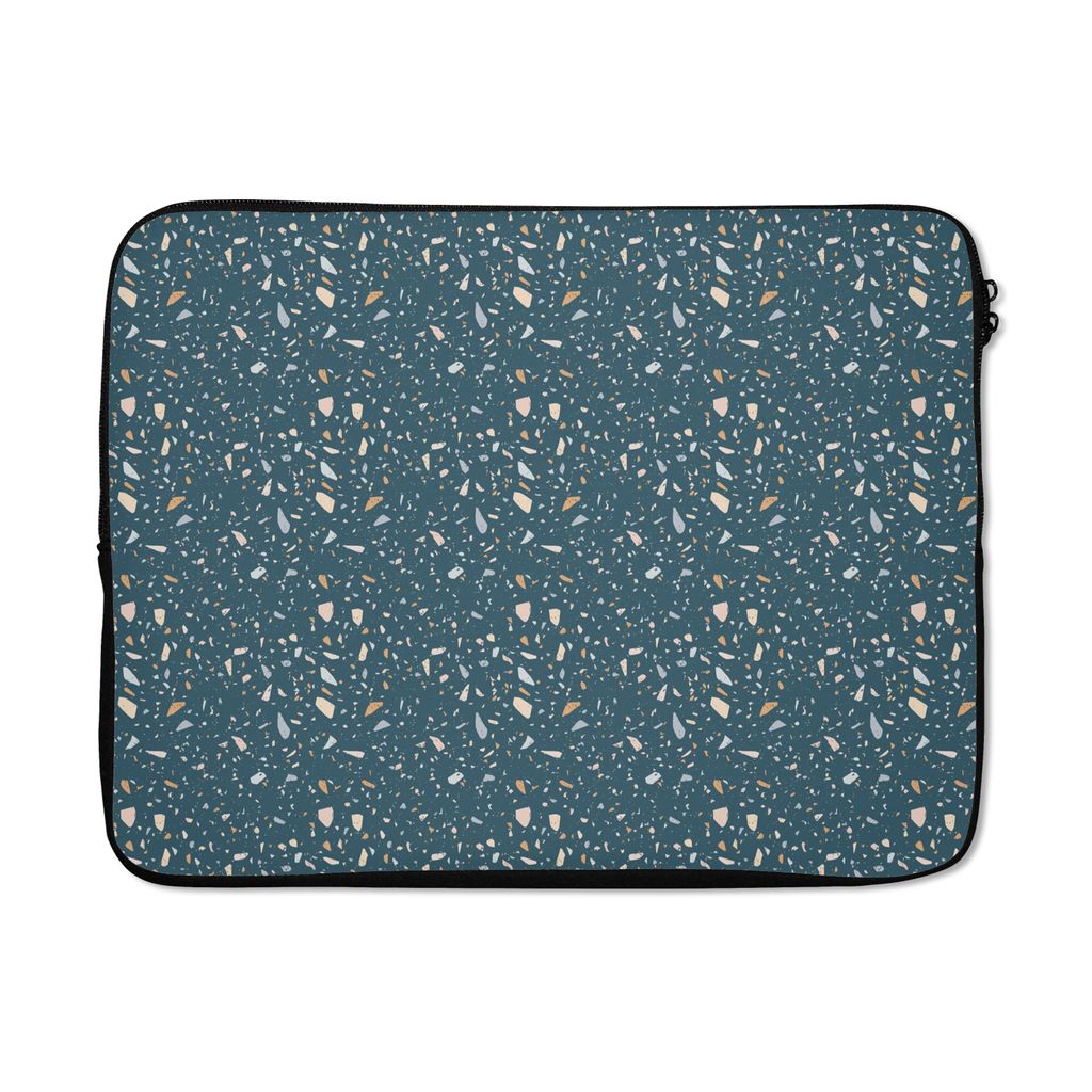 MuchoWow Laptop Hülle 15 Zoll Textur - Terazzo - Muster Laptoptasche - Laptoptasche - Sleeve - Rundum-Schutz