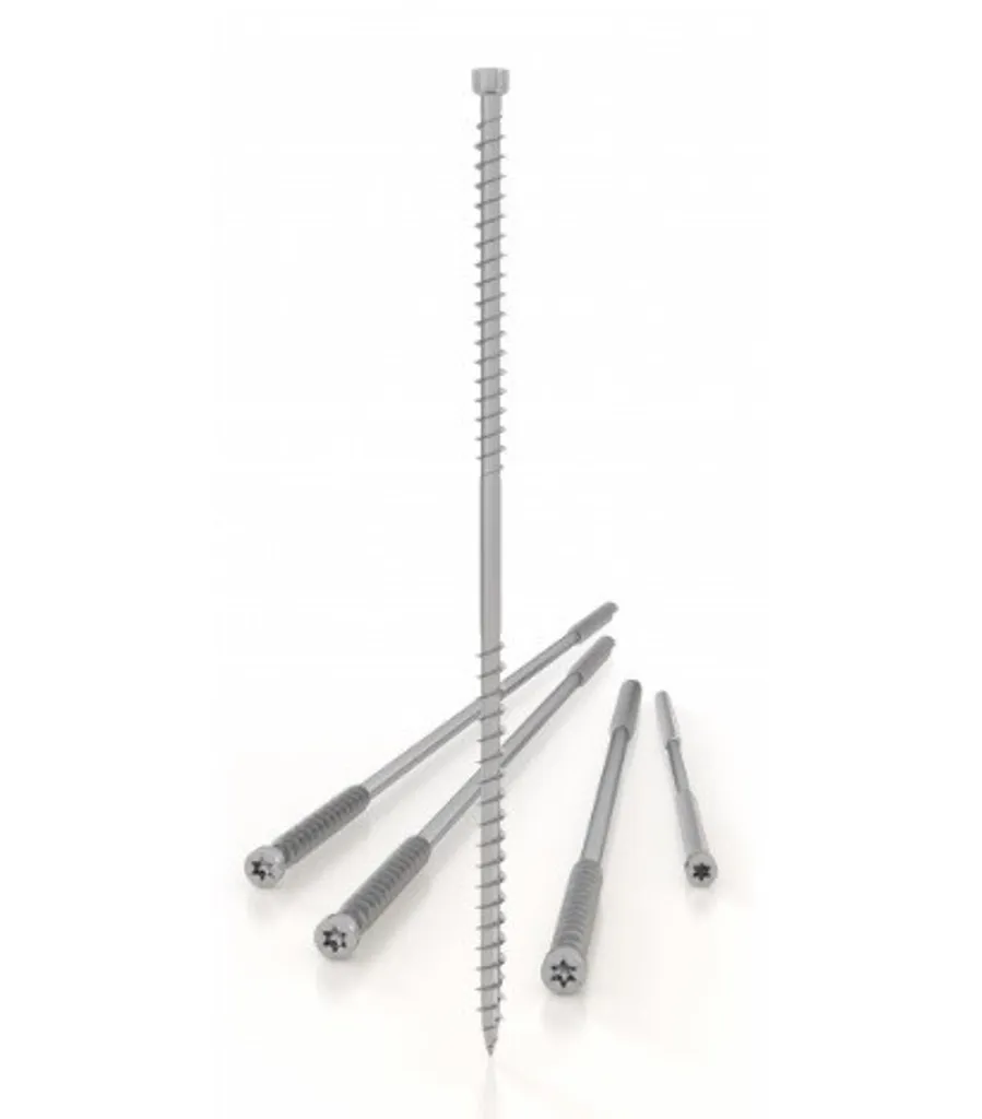 Vis DGZ 7 x 340 ZB en acier zingué pour isolants - Paquet de 50 vis pro