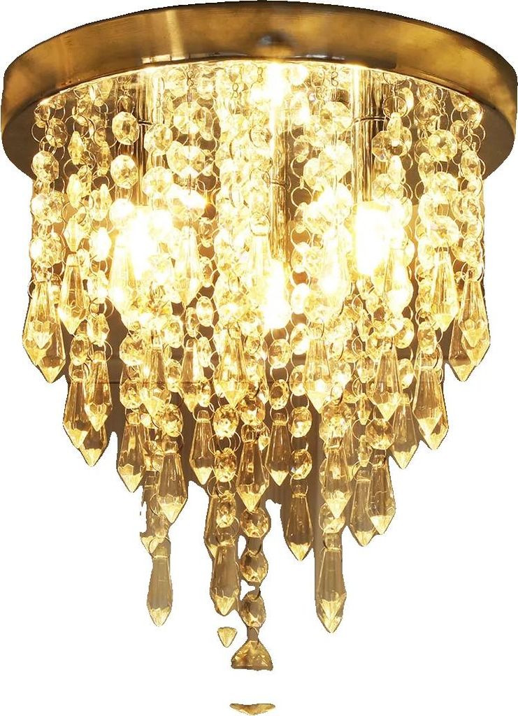 Kristalllüster, elegantes Design, einfache Installation, 25x25x32cm, nicht enthalten Glühbirne