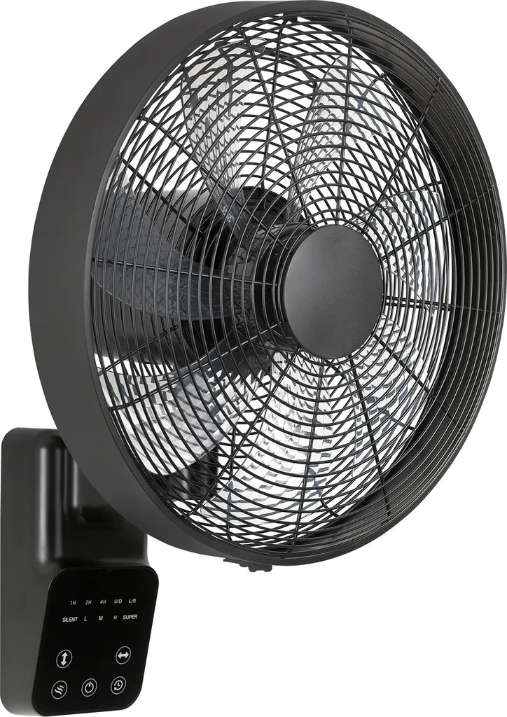 Ventilateur Mural pour Chambre et Bureau Airos Eco Design Wall II Noir