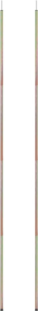 vidaXL Voile d'ombrage 2 pcs. 200 cm Acier galvanisé Image du produit 