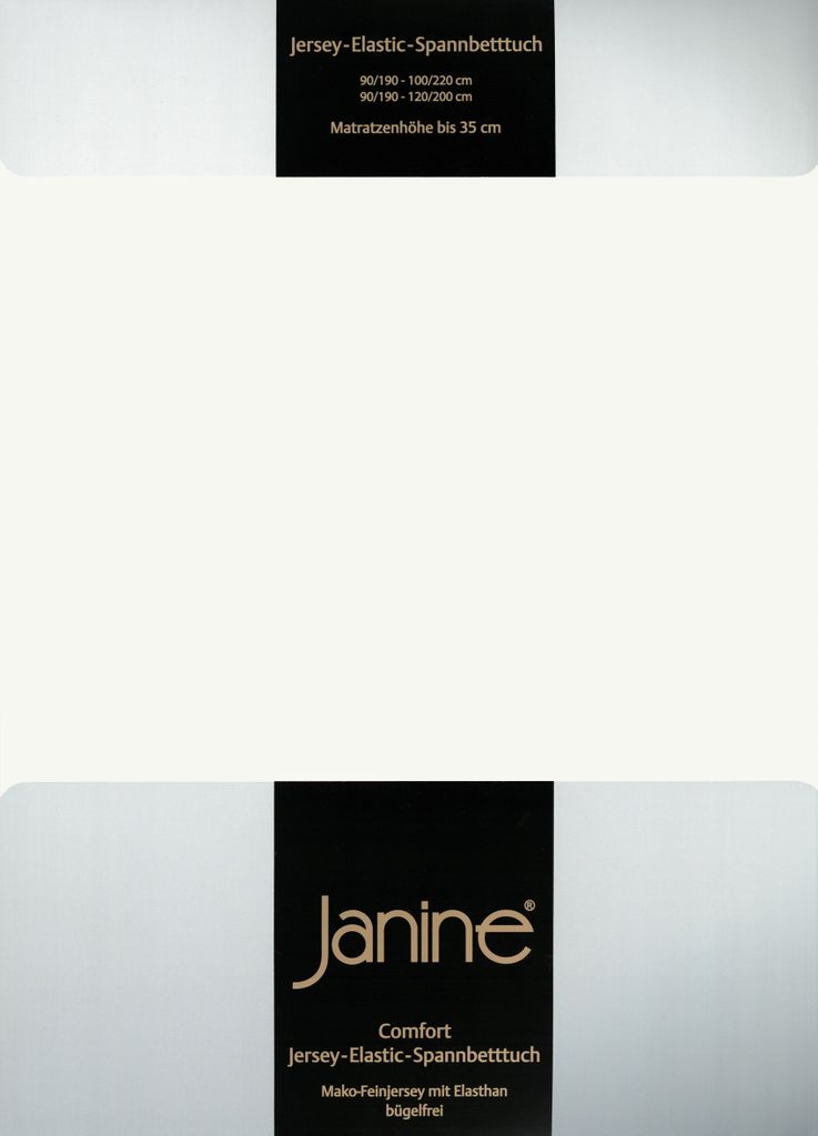 Janine Jersey Elastic Spannbetttuch 90x190 cm - 100x220 cm Produktbild 