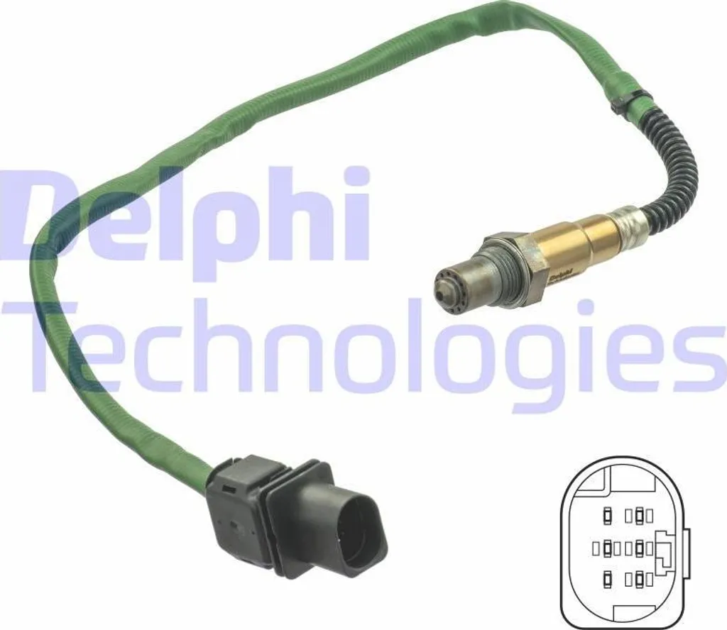 Sonde Lambda Delphi ES21131-12B1 pour Mercedes Classe C E GLK SL