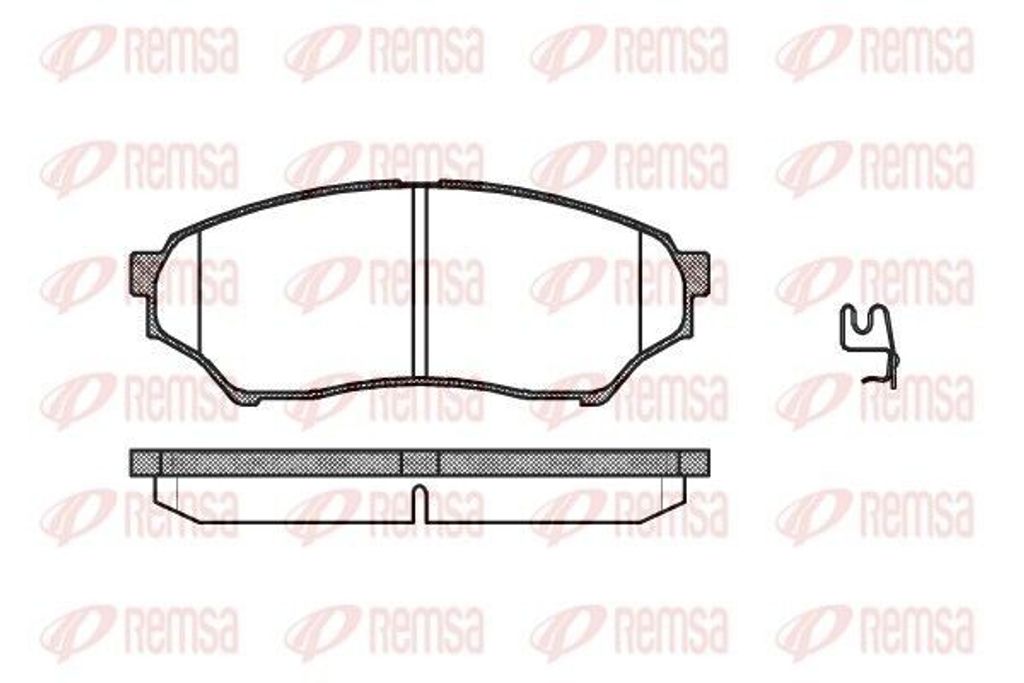 REMSA Bremsbeläge Satz Vorne Bremsklötze für MITSUBISHI PAJERO PININ (H6W, H7W) 0845.01