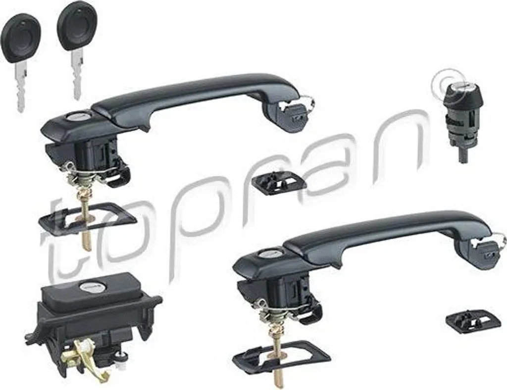 Kit de Serrures de Porte pour Golf III - Remplace OE 1H0898081S Topran