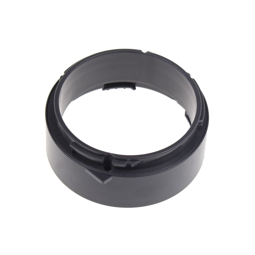 A black plastic ring part for a stand mixer is shown against a white background.