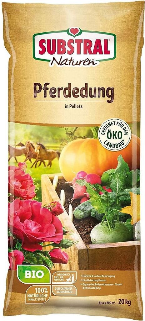 Substral Naturen  Pferdedung 20,0 kg Bodenaufbereiter und Produktbild 