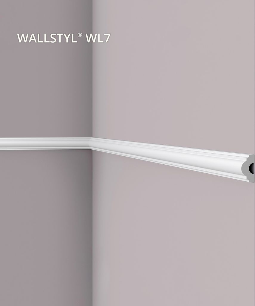 NMC WL7 WALLSTYL Wand- und Friesleiste Zierleiste Stuckleiste 2 m