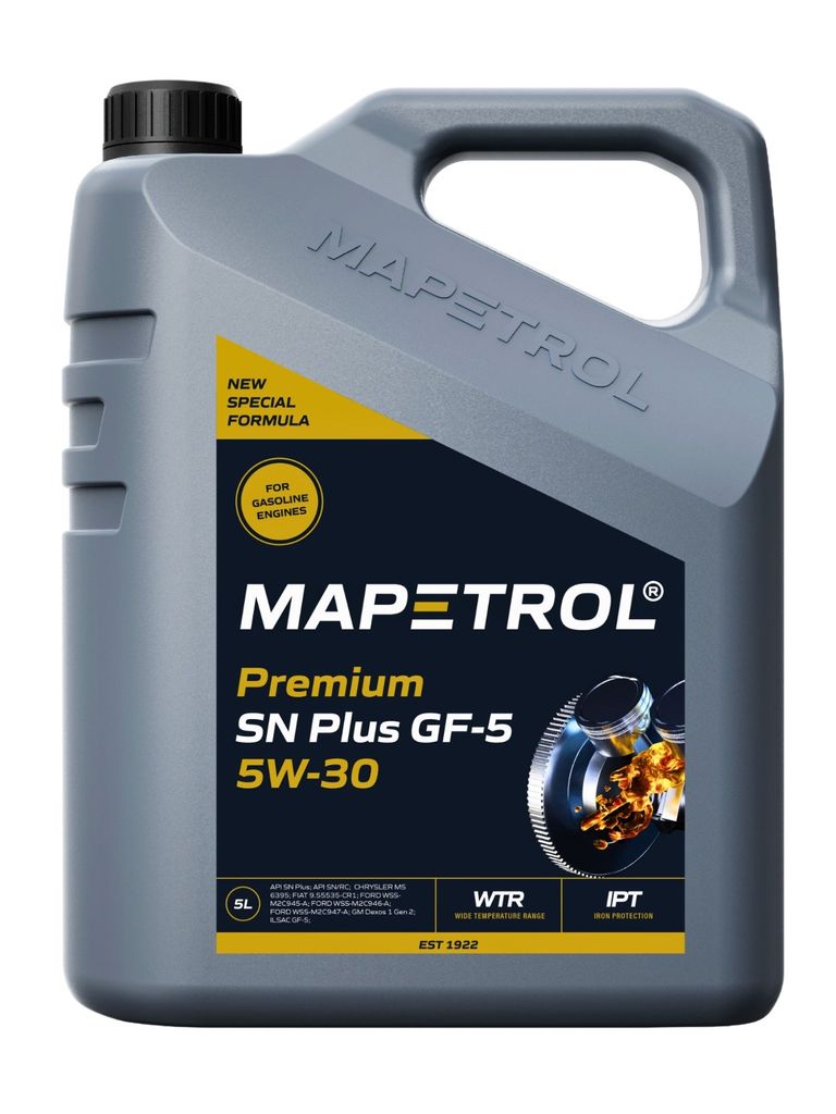 Mapetrol Premium SN Plus GF-5 5W-30 5 Liter (MAP0139) Produktbild 