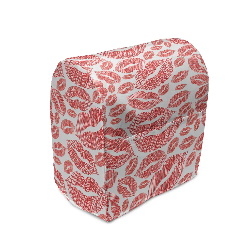Housse pour Mixeur avec Poches de Rangement - Accessoire Cuisine Rouge