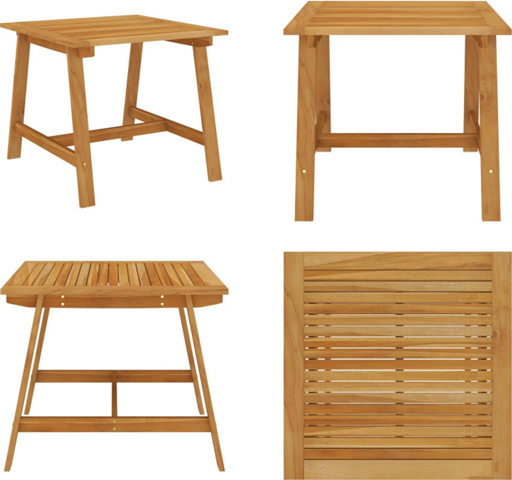 vidaXL Garten Esstisch 88x88x74 cm Akazie Massivholz - Garten-Esstisch - Garten-Esstische - Holz-Esstisch - Holz-Esstische
