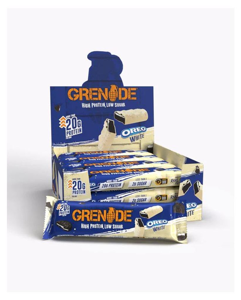 Grenade Protein Bar - 12x60g - Oreo White Produktbild 