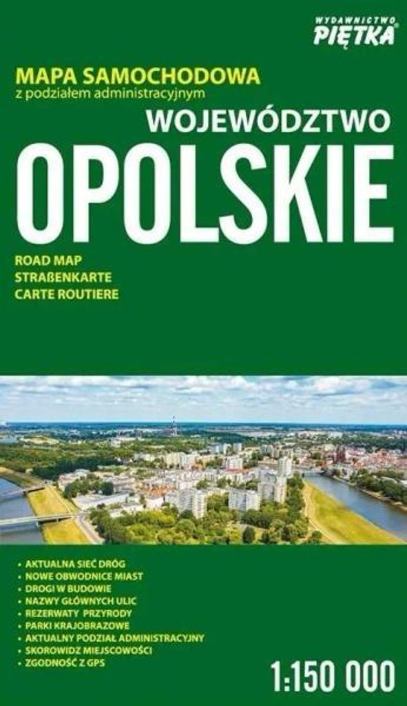 Woiwodschaft Oppeln 1:150 000 Straßenkarte