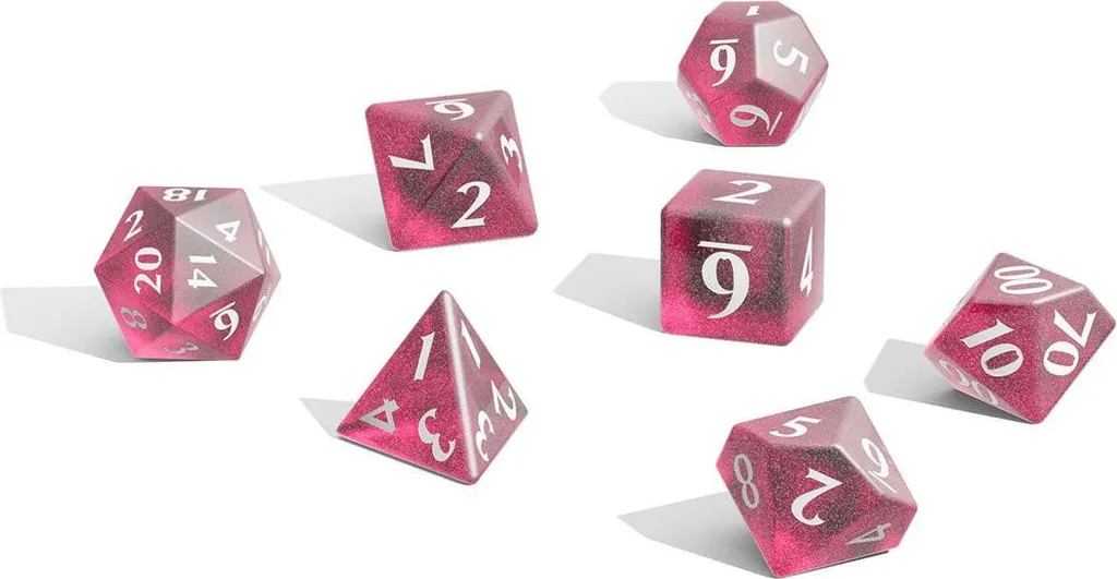 Ultra PRO Eclipse Dice Set 11ct Hot Pink | Dadi RPG Professionale - 1